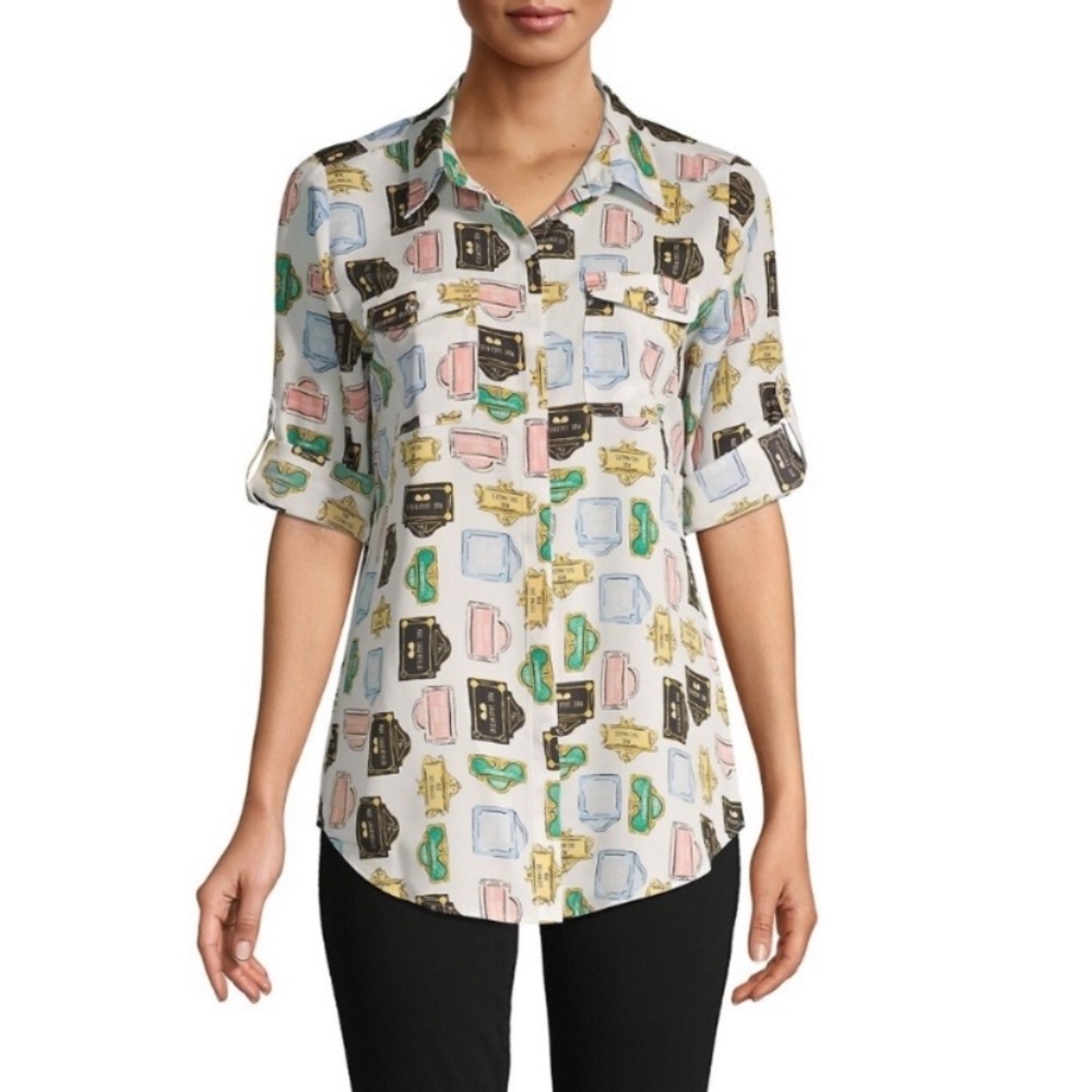 Karl Lagerfeld | Like New Parisian Street Sign Blouse